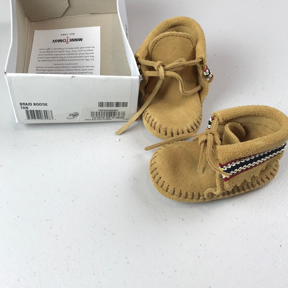 New Minnetonka braided bootie